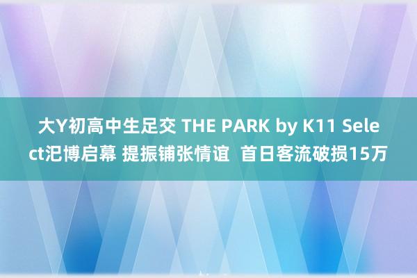 大Y初高中生足交 THE PARK by K11 Select汜博启幕 提振铺张情谊  首日客流破损15万