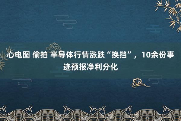 心电图 偷拍 半导体行情涨跌“换挡”，10余份事迹预报净利分化