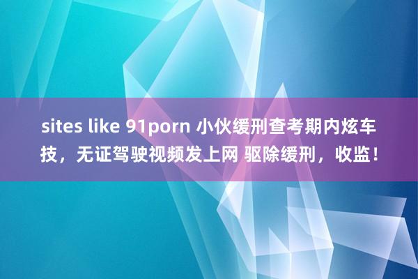 sites like 91porn 小伙缓刑查考期内炫车技，无证驾驶视频发上网 驱除缓刑，收监！