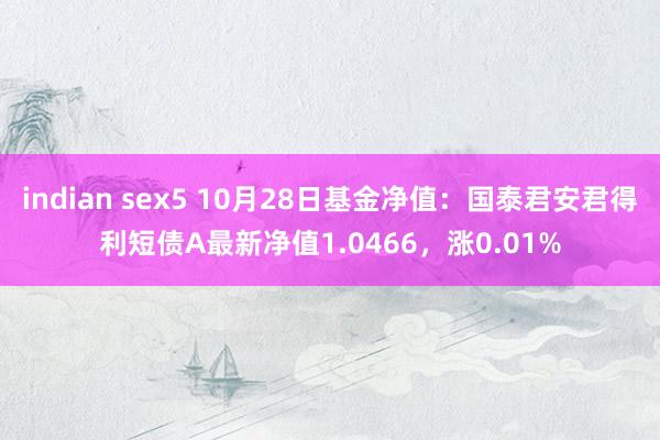 indian sex5 10月28日基金净值：国泰君安君得利短债A最新净值1.0466，涨0.01%