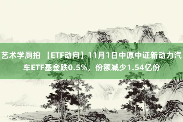 艺术学厕拍 【ETF动向】11月1日中原中证新动力汽车ETF基金跌0.5%，份额减少1.54亿份