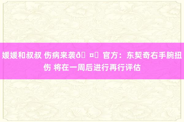 媛媛和叔叔 伤病来袭🤕官方：东契奇右手腕扭伤 将在一周后进行再行评估