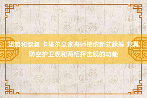 媛媛和叔叔 卡塔尔皇家舟师接纳新式艨艟 兼具防空护卫舰和两栖抨击舰的功能