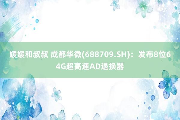 媛媛和叔叔 成都华微(688709.SH)：发布8位64G超高速AD退换器