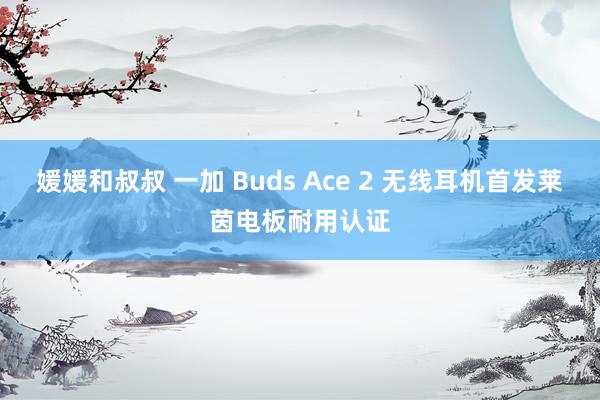 媛媛和叔叔 一加 Buds Ace 2 无线耳机首发莱茵电板耐用认证