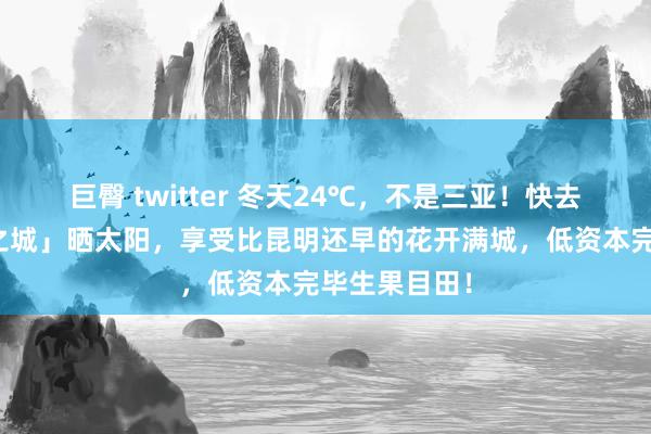 巨臀 twitter 冬天24℃，不是三亚！快去这座「无冬之城」晒太阳，享受比昆明还早的花开满城，低资本完毕生果目田！