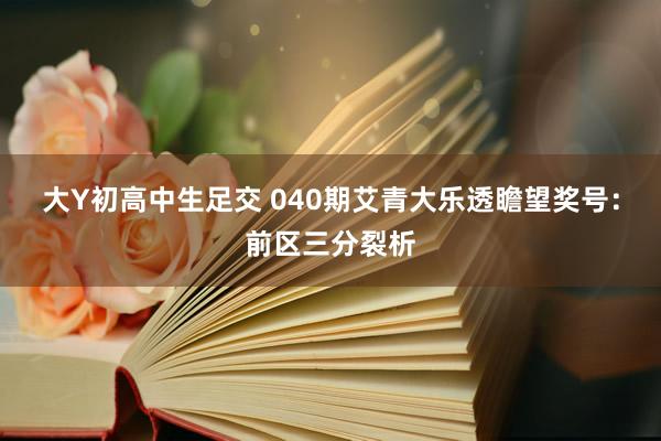 大Y初高中生足交 040期艾青大乐透瞻望奖号：前区三分裂析